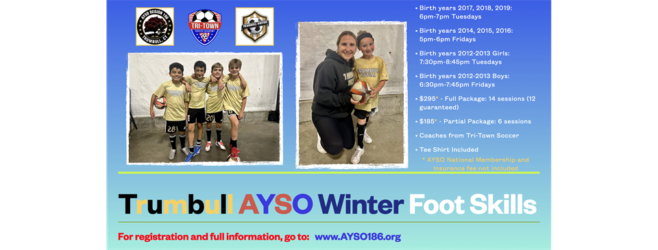 Trumbull AYSO Winter Futsal!